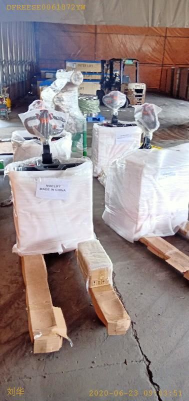 Hình ảnh giao hàng xe tải pallet điện